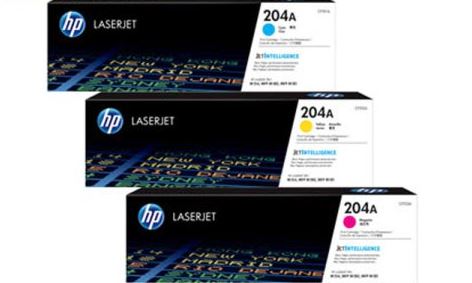 HP CF511A 204A 파랑 정품토너
HP CF512A 204A 노랑 정품토너 
HP CF513A 204A 빨강 정품토너