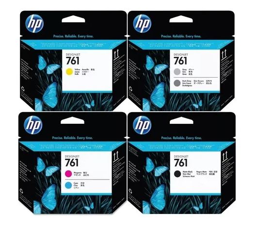 HP761 정품잉크CM991A 매트검정CM992A 노랑CM993A 빨강CM994A 파랑CM995A 회색CM996A 진한회색CM997A 매트검정