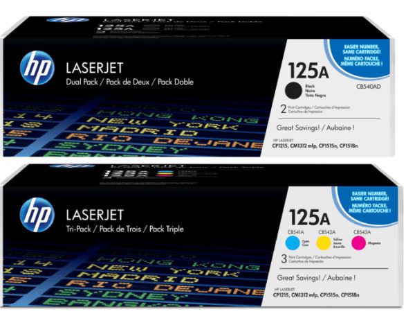 HP CB542A 125A노랑 정품토너