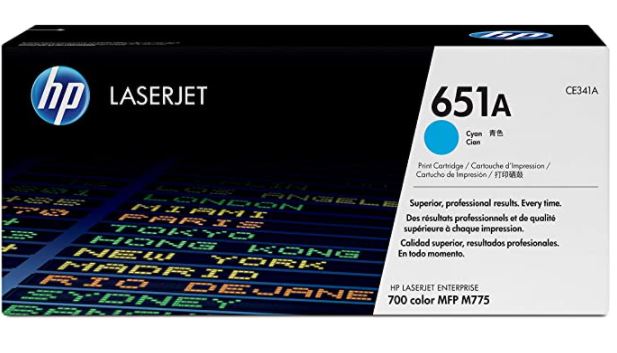 HP CE341A 651A 파랑 정품토너 CE341AC 화이트팩 20% 차감