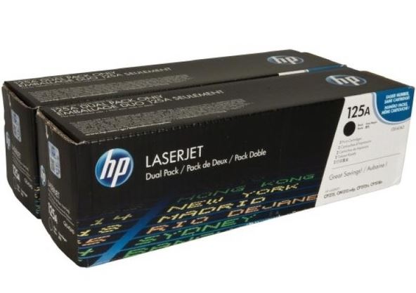 HP CB540AD 125A검정 정품토너 듀얼팩