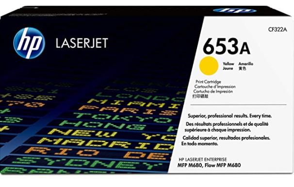 HP CF322A 653A노랑 정품토너AC 화이트팩 20%차감