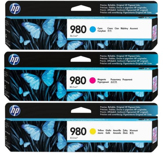 HP980 D8J07A파랑 정품잉크
HP980 D8J08A빨강 정품잉크
HP980 D8J09A노랑 정품잉크