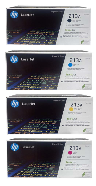 HP
W2131A 213A 파랑 정품토너
W2132A 213A 노랑 정품토너
W2133A 213A 빨강 정품토너